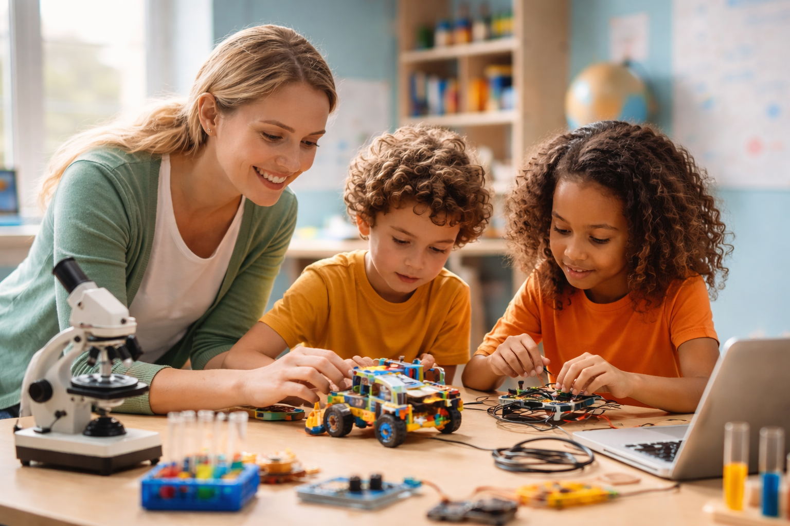 Erzieherin mit Kindern