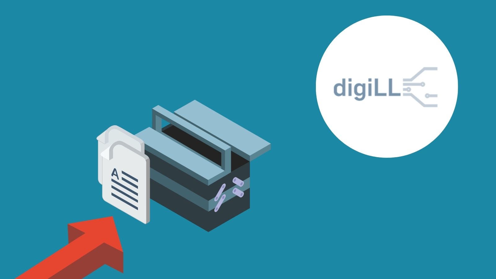 Werkzeugkoffer mit Artikel und Logo digiLL