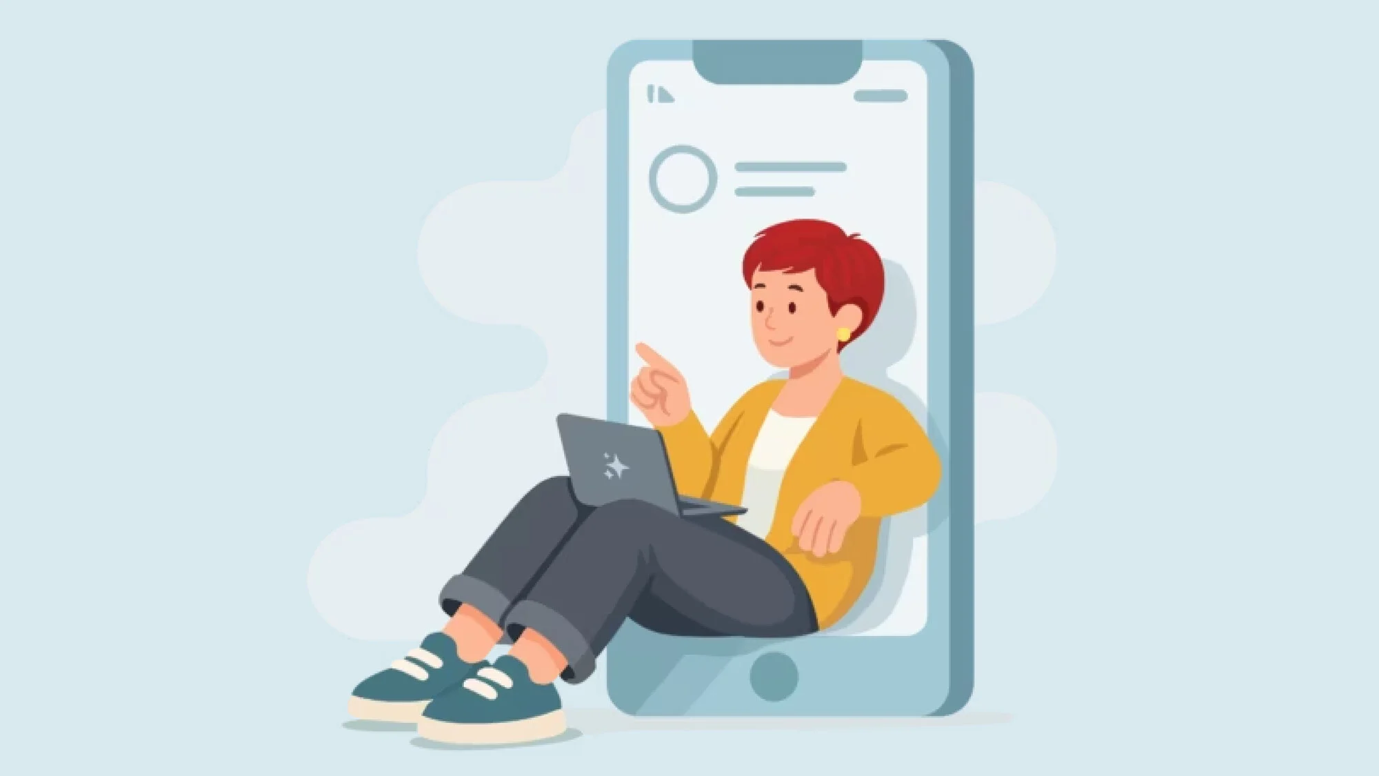 Illustration des KI-Chatbots Ella